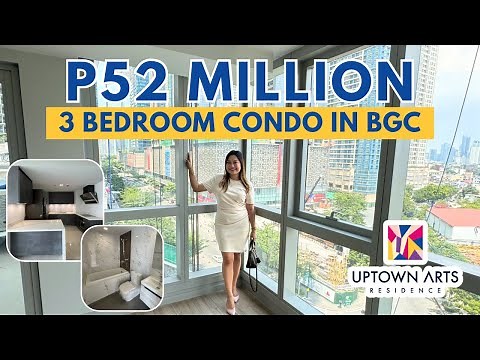₱52 Million - 3 Bedroom Condo in BGC | Uptown Arts Residence (Actual Unit Tour) ✨🏙️