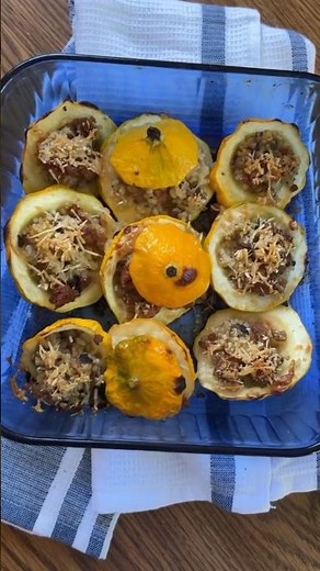 Stuffed Patty Pan Squash Recipe