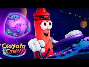 Outer Space Adventure 👽+ MORE | 45 Min of @CrayolaCrewOfficial Fun & Creative Cartoons for Kids