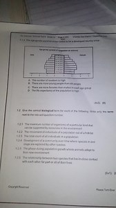 1.1.4. The age-gender pyramid shown below is for a developed co... | Filo