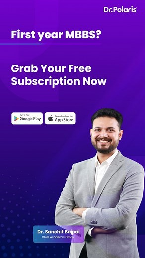 Dr.Polaris is giving free subscriptions to first year MBBS students. As a welcome gift to our future doctors/ newly joined MBBS students, you can get free access to 300 concept-oriented lecture videos & One-pager revision notes that can supplement your classroom learning. Use Code “FRESHERS100” on Freshers Pack to get the free subscription. PS: offer exclusive for the fresher’s batch | Dr.Polaris