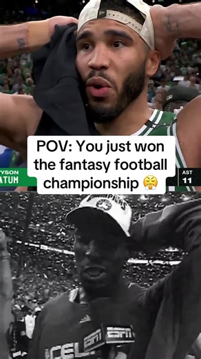 Winning the Fantasy Football Championship Celebration