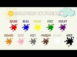 Learn Colours in French for Children | English to French