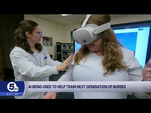 Kent State nursing students use AI and virtual reality to practice on patients