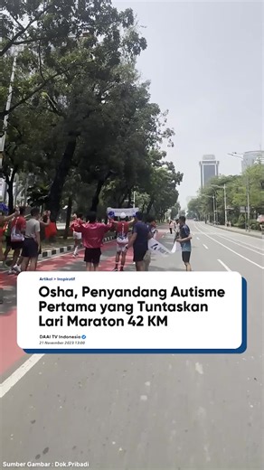 Osha, Pejuang Autisme yang Berhasil Menyelesaikan Marathon
