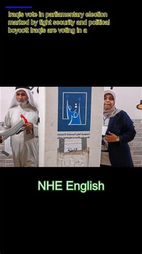 Iraqis vote in a parliamentary election marked by tight security and a major political boycott