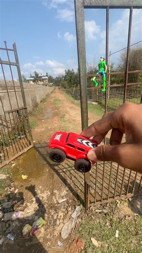 Abar Mini Red Magnet car ke racing test 😍