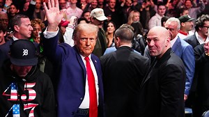 Trump arrives at UFC 309 to INSANE cheers from fans as he takes in historic card