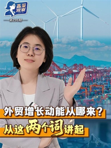 晶采观察丨亮眼细节！多组数据透视中国外贸“含绿量”“含智量”
