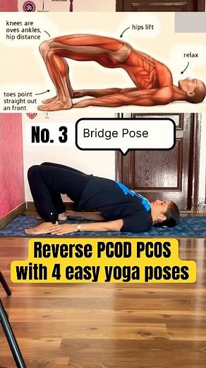 Yoga for PCOD & PCOS Relief | 4 Easy Poses for Hormonal Balance #yoga #workout