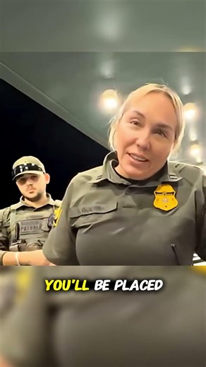 Man Refuses to Speak at Immigration Check Point