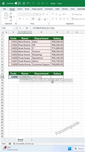 Excel Pro Mindset: Ultimate & Easiest VLOOKUP Guide! ✨​#excel #exceltips