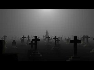 1 Hour Eerie Foggy Graveyard with Floating Ghost Loop 4K No Audio | Halloween VJ Visual Background