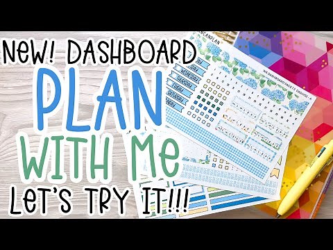 PLAN WITH ME in the NEW Dashboard Layout | Erin Condren | HanCanPlan Stickers