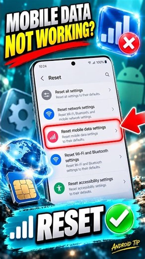 Mobile Data Is Not Working? Reset Your Mobile Data Settings