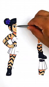 Zoey K-POP Demon Hunters Rope Correcting Paper Craft Challenge | AHS Colours