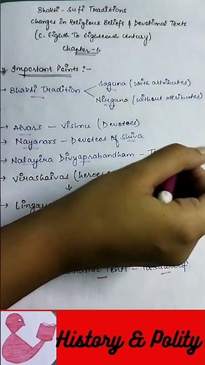 Class 12 | History | Ch 6 Bhakti-Sufi Traditions | Important Points | Book-2| Medieval History