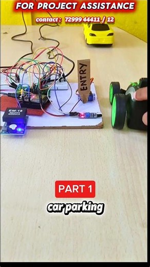 DIY Smart Car Parking System with ESP32 & RFID (Part 1) IoT Project #shorts
