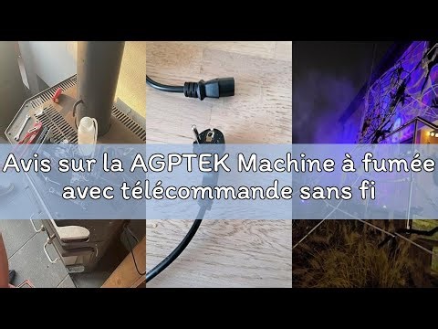 Avis sur la AGPTEK Machine à fumée avec télécommande sans fil & LED lumière couleur activée, facilem