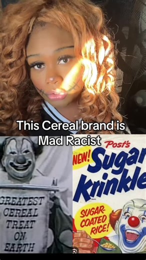 Valauria 👑 on Instagram: "This cereal brand is mad racist full video on my channel click page liñk #blackclownhistory #clowns #clownhistory #cereal #childhoodnostalgia"