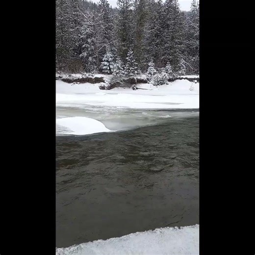 Winter on the Salmon River New Brunswick