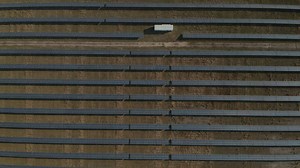 Aerial shot from above of a field of solar panels - Free Stock Video