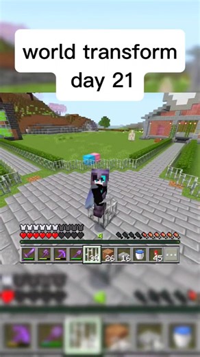 Minecraft Survival Day 21 😱 | World Transformation Gets INSANE! #minecraft #shorts