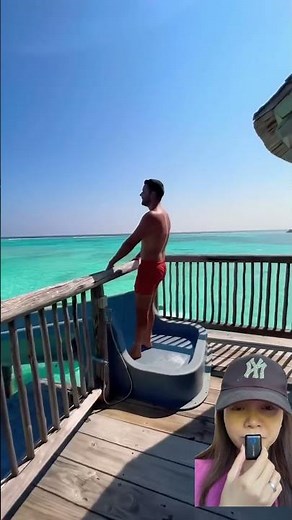 SHOWING OFF A GREAT SLIDE ⁉️STRAIGHT TO THE BLUE SEA 😱