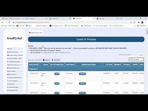 InnoPortal- Adding a load-Dispatch Software Tutorial
