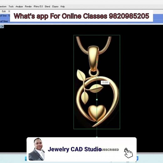 Free jewellery CAD design tutorial Day 12 | #jewelry #animation #cad #rhino #matrixgold #cadsoftware