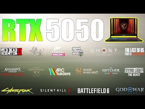 RTX 5050 Laptop - 16 Games Tested - A Good GPU for Gaming?