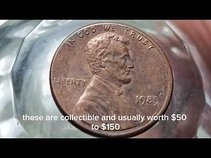🇺🇸 1985 Lincoln Cent Errors Worth $50 to $1,000+! 💎#ValuableCoins #CoinCollector #Numismatics