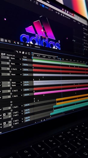 How I Made This Adidas Logo Animation in After Effects | Behind the scenes #shorts #motiongraphics