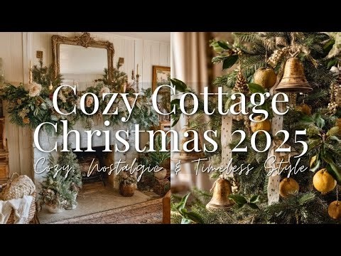 Cozy Cottage Christmas 2025: Vintage, Warm & Aesthetic Holiday Home Tour
