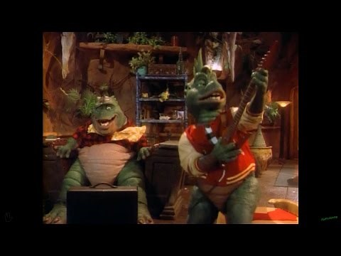 Dinosaurs - Funny Scene - Robbie plays Electric Guitar for Dad