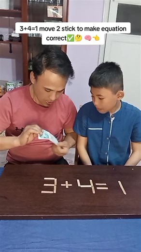 Solve This Stick Puzzle: 3 4=1 Challenge