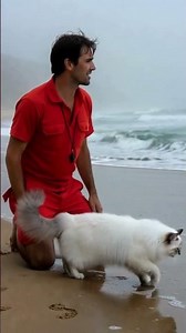 The White Cat Who Saved a Surfer on a Quiet California Beach