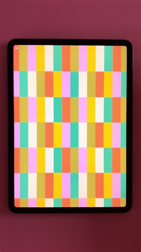 Colorblock pattern 💛🧡💚 #procreate #procreatevideo #patternmaking #seamlesspattern #procreateart