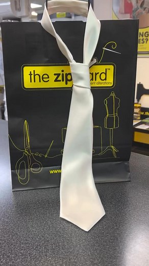 Check out this stunning tie The Zip Yard team created for the groom using the leftover fabric from a wedding dress we recently altered. 🤵🏼 👰 It’s all about those special touches that make the day even more memorable. #WeddingTie #GroomStyle #UpcycledFashion #SustainableStyle #WeddingDetails #SpecialTouches #FabricLeftovers #EcoFriendlyFashion #CreativityInFashion #GroomLook #WeddingInspiration #TailoredForYou | Zip Yard Letterkenny