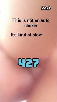 this is the auto clicker but it's kind of slow