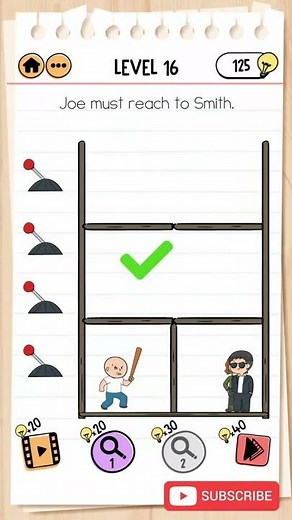 Brain Test 2 Level 16 Smith and Joe Part 2 Walkthrough