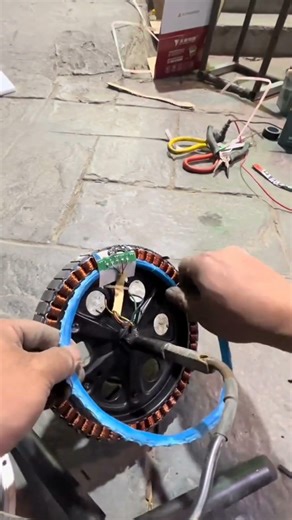 Electric Scooter Motor Repair Like a Pro 🔧 #repair #motor #youtubeshorts #shorts