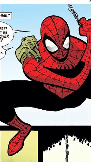 Spider-Man helps a toad out...