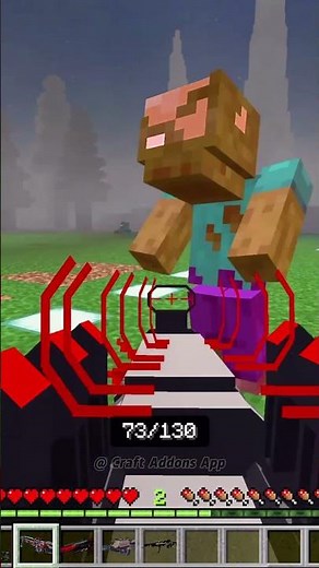 Top 6 INSANE Weapon Addons for Minecraft Bedrock! #minecraft #craftaddons #3Dgun #gunmod