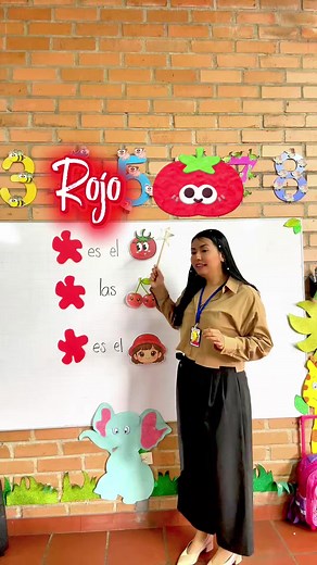 Aprende sobre el color rojo con Profe Paty