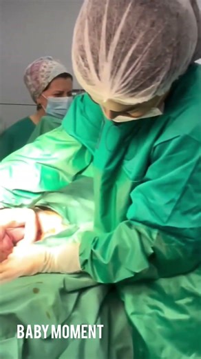 “Watch how a baby is delivered through surgery.”