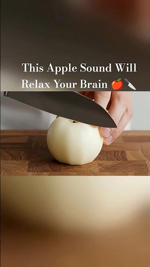 This Apple Sound Will Relax Your Brain 🍎🔪 |Perfect Apple Cut ASMR | Ultra Crunch Sound
