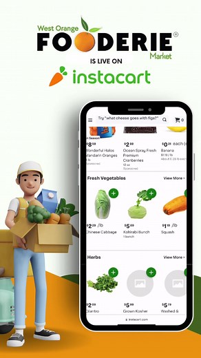 🎉 Exciting News from West Orange Fooderie Kosher Market! 🎉 Great news, dear customers! West Orange Fooderie Kosher Market is now LIVE on @instacart , making your grocery shopping easier and more convenient than ever: https://www.instacart.com/store/west-orange-fooderie/storefront 🍊Why is The Fooderie On Instacart? 🍊 In the hustle and bustle of your busy schedule, we understand the importance of convenience. That's why we've teamed up with Instacart to bring West Orange Fooderie directly to y