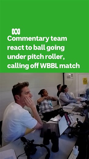 ABC SPORT | You hate to see it. 🤦 The WBBL has had to abandon a key game after a ball was accidentally ground into the pitch by the roller during a... | Instagram
