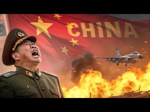 “China Fighter Jet Showroom | Modern Display With China Flag | Full Power Look”